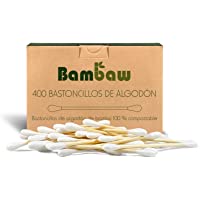 Bastoncillos para Oídos de Bambú | Bastoncillos Ecológicos | Palillos Limpiadores de Oídos | Bastoncillos de Madera…